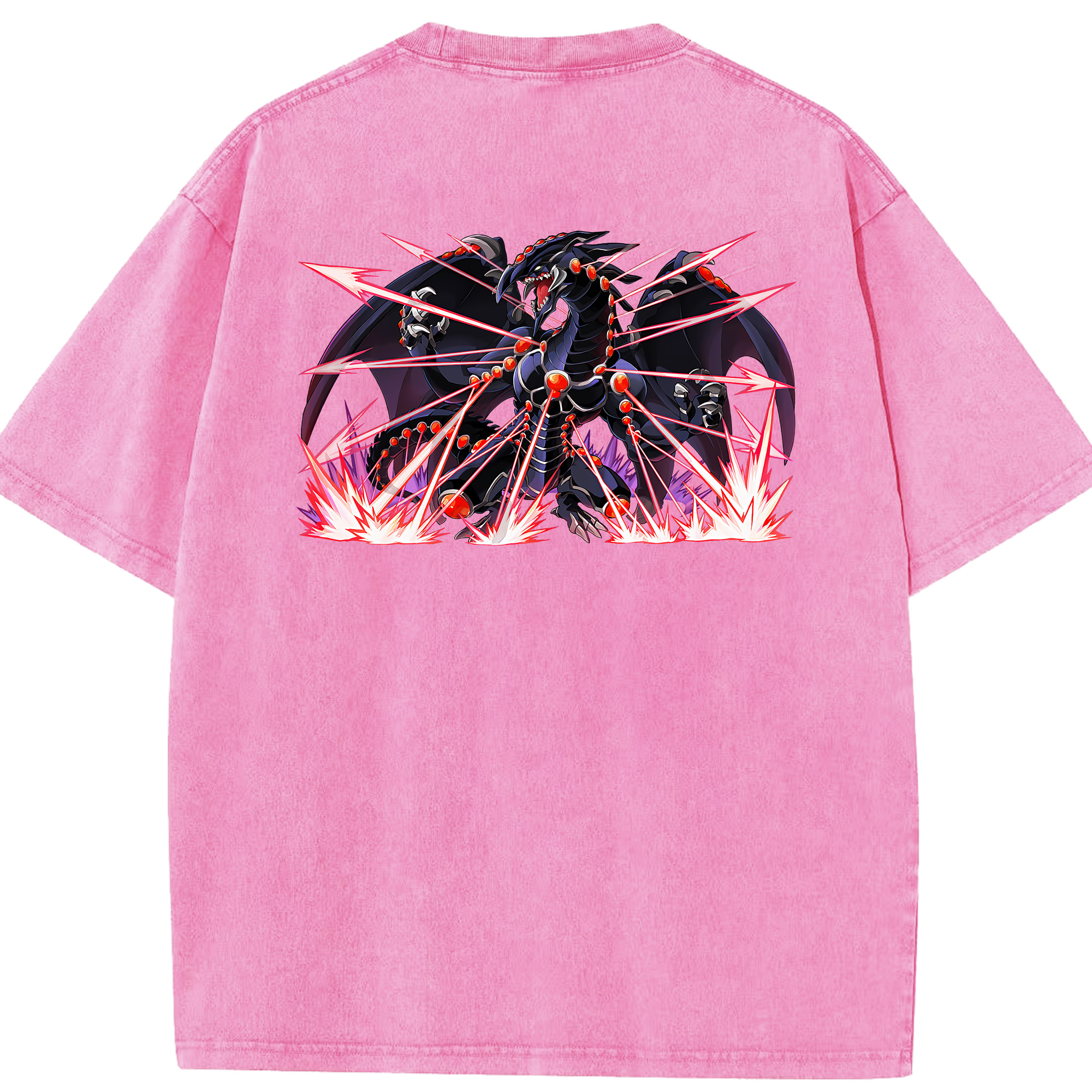 （画像用） 遊☆戯☆王 Yu-Gi-Oh! 綿100% ヴィンテージ風 半袖Tシャツ（背面プリント）